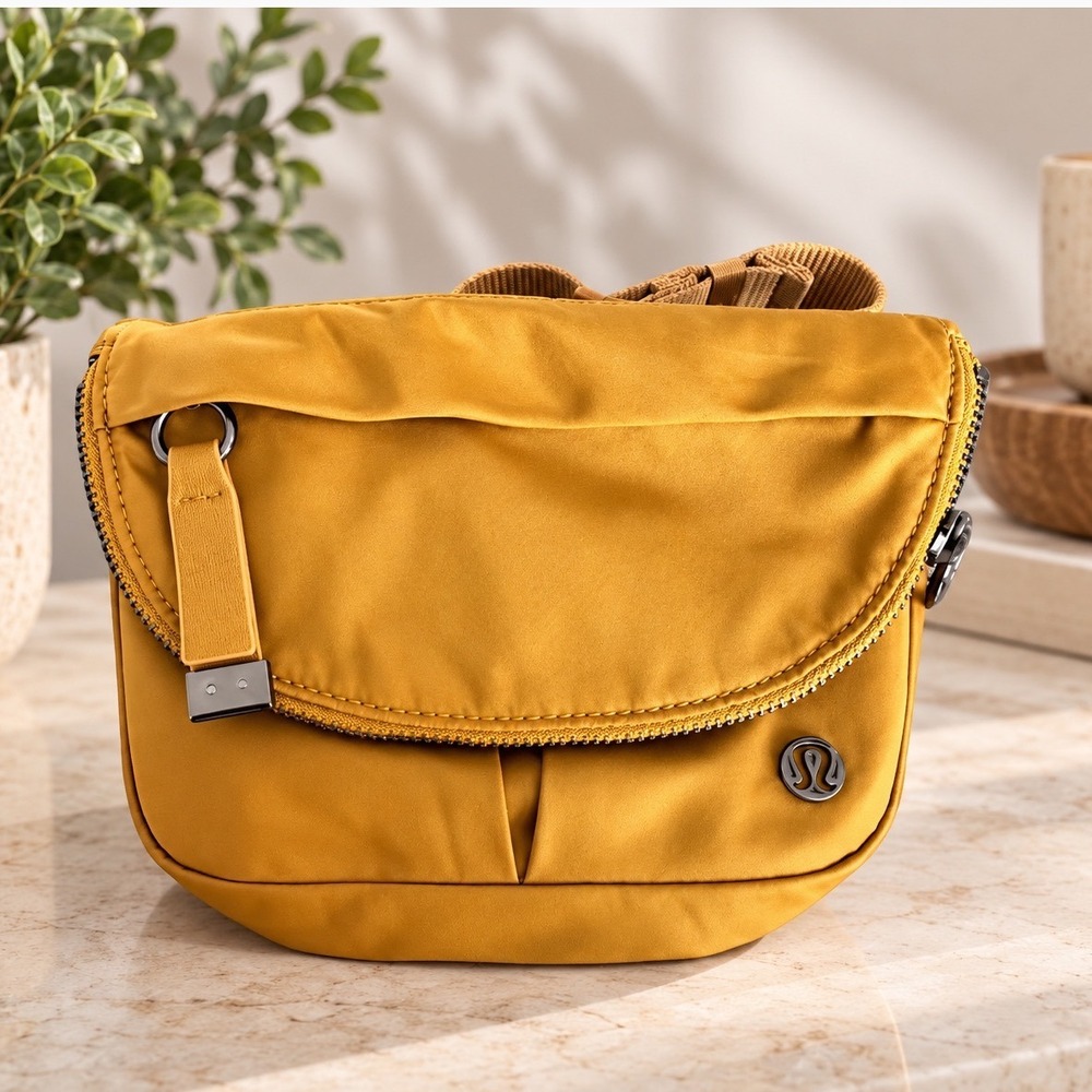 Lululemon All Night Festival Bag Micro Mustard Yellow Gold Crossbody